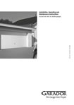 Fitting instructions Garador double retractable garage door