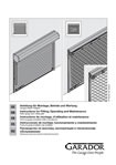 Fitting instructions Garador GaraRoll manual garage door