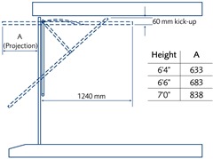 Up and over steel canopy gear garage door specification