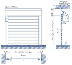 GaraRoll roller door specification - between opening